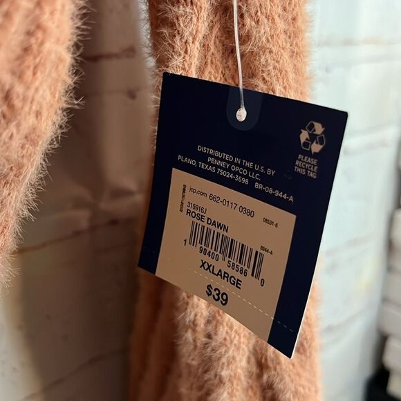 Ultra fuzzy Arizona Jean co ribbed cowl neck sweater size XXL - Picture 4 of 10